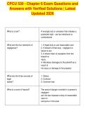 CPCU 530 - Chapter 6 Exam Questions and&NewLine;Answers with Verified Solutions &vert; Latest&NewLine;Updated 2026&NewLine;