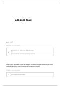 ACG 2021 FINAL EXAM REVIEW QUESTIONS AND VERIFIED ANSWERS
