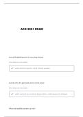 ACG 2021 FINAL FORMULAS QUESTIONS AND VERIFIED ANSWERS