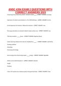 ANSC 4394 Exam 2 Questions with Correct Answers 2025 &vert; Animal Feeds and Feeding Study Guide & Exam Review
