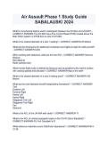 Air Assault Phase 1 Study Guide SABALAUSKI 2024