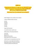 AONN Cert  &NewLine;Comprehensive Resource To Help You Ace 2026-2027 Exams &NewLine;Includes Frequently Tested Questions With ELABORATED &NewLine;100&percnt; Correct COMPLETE SOLUTIONS &NewLine;Guaranteed Pass First Attempt&excl;&excl; Current Update&excl;&excl;