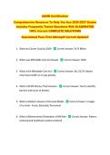 AONN Certification  &NewLine;Comprehensive Resource To Help You Ace 2026-2027 Exams &NewLine;Includes Frequently Tested Questions With ELABORATED &NewLine;100&percnt; Correct COMPLETE SOLUTIONS &NewLine;Guaranteed Pass First Attempt&excl;&excl; Current Update&excl;&excl;