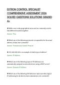 EXTRON CONTROL SPECIALIST&NewLine;COMPREHENSIVE ASSESSMENT 2026&NewLine;SOLVED QUESTIONS SOLUTIONS GRADED&NewLine;A&plus;&NewLine;