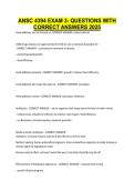 ANSC 4394 Exam 3 Questions with Correct Answers 2025 &vert; Animal Feeds and Feeding &vert; Practice Exam with Verified Solutions