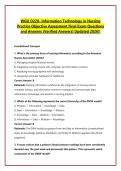 WGU D220- Information Technology in Nursing &NewLine;Practice Objective Assessment Final Exam Questions &NewLine;and Answers &lpar;Verified Answers&rpar; Updated 2026&excl;&excl;