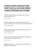 EXTRON CONTROL SPECIALIST EXAM&NewLine;SCRIPT 2026 FULL SOLUTIONS VERIFIED&NewLine;CORRECT RESPONSES HIGH SCORING