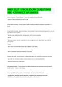 AHIP 2027 Ultimate Exam Preparation Package Bundle &vert; Final Exam&comma; Modules 1&ndash;5&comma; 200&plus; Verified Questions & Answers&comma; Rationales&comma; Latest Study Guides&comma; A&plus; Graded