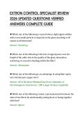 EXTRON CONTROL SPECIALIST REVIEW&NewLine;2026 UPDATED QUESTIONS VERIFIED&NewLine;ANSWERS COMPLETE GUIDE