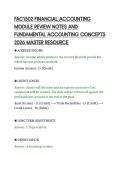 FAC1502 FINANCIAL ACCOUNTING&NewLine;MODULE REVIEW NOTES AND&NewLine;FUNDAMENTAL ACCOUNTING CONCEPTS&NewLine;2026 MASTER RESOURCE&NewLine;