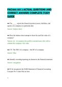 FAC1503 ASS 2 ACTUAL QUESTIONS AND&NewLine;CORRECT ANSWERS COMPLETE STUDY&NewLine;GUIDE&NewLine;