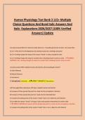 Human Physiology Test Bank 3 115&plus; Multiple &NewLine;Choice Questions And Bond Italic Answers And &NewLine;Italic Explanations 2026&sol;2027 &lpar;100&percnt; Verified &NewLine;Answers&rpar; Update