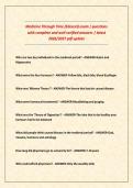 Medicine Through Time &lpar;Edexcel&rpar; exam questions with complete and well verified answers latest 2026-2027 pdf update&NewLine;