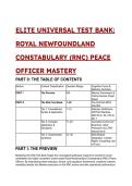 2026&sol;2027 Royal Newfoundland Constabulary &lpar;RNC&rpar; Peace Officer Mastery Test Bank &ndash; 19&plus; Elite Practice MCQs&comma; Rationales & Expert Cheat Sheet &lpar;S-Tier Edition&rpar;