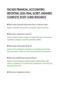 FAC1601 FINANCIAL ACCOUNTING&NewLine;REPORTING 2026 FINAL SCRIPT ANSWERS&NewLine;COMPLETE STUDY GUIDE RESOURCE&NewLine;