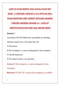 ACRP-CP CERTIFICATION EXAM LATEST 2026 ACTUAL EXAM TEST BANK&NewLine;
