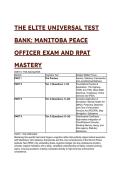 The Elite Universal Test Bank&colon; Manitoba Peace Officer Exam & RPAT Mastery &lpar;2026&sol;2027 Edition&rpar;