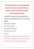 ADVANCED PATHOPHYSIOLOGY FINAL EXAM 2026 - COMPLETE TEST BANK WITH 350 REAL EXAM QUESTIONS & VERIFIED ANSWERS&NewLine;