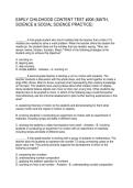 EARLY CHILDHOOD CONTENT TEST &num;206 &lpar;MATH&comma; SCIENCE & SOCIAL SCIENCE PRACTICE&rpar;&NewLine;&NewLine;