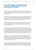 AHIP 2027 Modules 1&ndash;5 Questions and Correct Answers &vert; Most Reliable for High Graded Achievement &vert; A&plus; Graded&NewLine;
