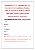 BIO 201 EXAM 4 - COMPLETE TEST BANK WITH 200 REAL EXAM QUESTIONS & VERIFIED ANSWERS&NewLine;