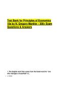 Test Bank for Principles of Economics 10e by N&period; Gregory Mankiw &ndash; 300&plus; Exam Questions & Answers