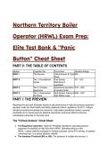 2026&sol;2027 Northern Territory Boiler Operator &lpar;HRWL&rpar; Elite Test Bank&colon; 17&plus; Professional Practice Questions & Cheat Sheet