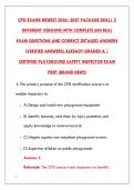 CPSI EXAM 2026 - COMPLETE TEST BANK WITH 600 REAL EXAM QUESTIONS & VERIFIED ANSWERS&NewLine;