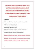 CRPC EXAM 2026 - COMPLETE TEST BANK WITH 650 REAL EXAM QUESTIONS & VERIFIED ANSWERS&NewLine;