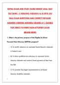 EDPNA EXAM 2026 - COMPLETE TEST BANK WITH 200 REAL EXAM QUESTIONS & VERIFIED ANSWERS&NewLine;