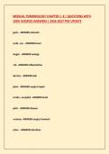 MEDICAL TERMINOLOGY CHAPTER 1- 8 QUESTIONS WITH 100&percnt; VERIFIED ANSWERS 2026-2027 PDF UPDATE&NewLine;