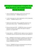 FPC Payroll Fundamentals Complete Exam &NewLine;Study Questions with Verified Answers &NewLine;Already Graded A&plus;