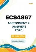 ECS4867 Assignment 2 &vert;&vert;&lpar;Answers and Guidelines&rpar;&vert; Due Date 30 July 2026
