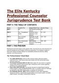 The Elite Kentucky Professional Counselor Jurisprudence Test Bank &lpar;LPCC&sol;LPCA&rpar; &vert; 39&plus; Premium S-Tier Exam Questions with Expert Mentor Analysis &vert; Updated for 2026&sol;2027 AI Laws & Compact Rules