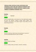 NURS 110 Final Exam &vert; Questions and Answers &vert; Introduction to Professional Nursing Review &vert; Verified Answers &vert; A&plus; Graded