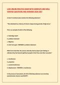 LCDC ONLINE PRACTICE EXAM WITH COMPLETE AND WELL VERIFIED QUESTIONS AND ANSWERS 2026-2027&NewLine;