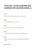 FCCN LEVEL 1 ACTUAL EXAM PAPER 2026&NewLine;QUESTIONS WITH SOLUTIONS GRADED A&plus;