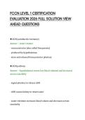 FCCN LEVEL 1 CERTIFICATION&NewLine;EVALUATION 2026 FULL SOLUTION VIEW&NewLine;AHEAD QUESTIONS