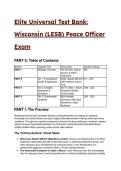2026&sol;2027 Elite Universal Test Bank&colon; Wisconsin &lpar;LESB&rpar; Peace Officer Exam & DAAT Tactical Mastery