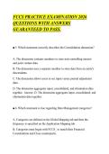 FCCS PRACTICE EXAMINATION 2026&NewLine;QUESTIONS WITH ANSWERS&NewLine;GUARANTEED TO PASS&period;