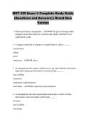 MGT 420 Exam 3 Complete Study Guide &NewLine;&lpar;Questions and Answers&rpar; &vert; Brand New &NewLine;Version 