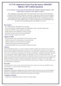 UCVTS Admissions Assessment 2026-2027 QUESTIONS AND ANSWERS ALREADY GRADED A&plus;&period; 100&percnt;&NewLine;Verified Solutions &vert; Updated Per Latest Guidelines &vert; Graded A&plus;