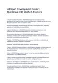 Lifespan Development Exam 1 Questions with Verified Answers&NewLine;&NewLine;