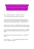 WGU D027 OBJECTIVE ASSESSMENT FINAL EXAM WITH QUESTIONS AND CORRECT VERIFIED ANSWERS GRADED A&plus; &vert;&vert; 100&percnt; GUARANTEED PASS NEWEST VERSION