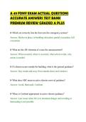A 49 FDNY EXAM ACTUAL QUESTIONS &NewLine;ACCURATE ANSWERS TEST BANK &NewLine;PREMIUM REVIEW GRADED A PLUS 