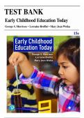 Early Childhood Education Today &ndash; 15th Edition by George S&period; Morrison &vert; Complete Test Bank