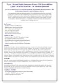 Texas Life and Health Insurance Exam - TDI General Lines&NewLine;Agent - 2026&sol;2027 Edition - 250 Verified Questions