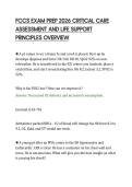 FCCS EXAM PREP 2026 CRITICAL CARE&NewLine;ASSESSMENT AND LIFE SUPPORT&NewLine;PRINCIPLES OVERVIEW