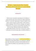 Module 2 - Sigma Gamma Rho Complete Questions with Correct Answers Latest Edition this year