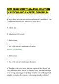 FCCS EXAM SCRIPT 2026 FULL SOLUTION&NewLine;QUESTIONS AND ANSWERS GRADED A&plus;